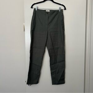 Aritzia Wilfred Slim Ankle Green Pant